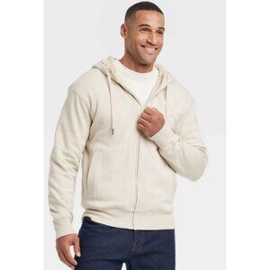 Goodfellow & Co Men's High Pile Lined Zip-Up Hoodie Size S